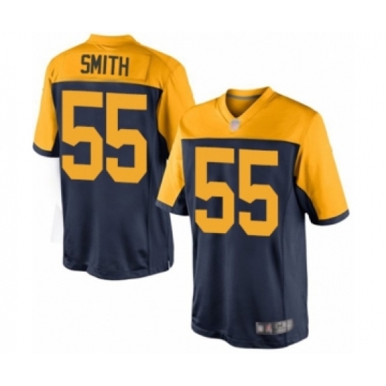 Men's Green Bay Packers #55 Za'Darius Smith Limited Navy Blue Alternate Football Jersey - Ujersey