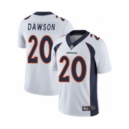 Youth Denver Broncos #20 Duke Dawson White Vapor Untouchable Limited Player Football Jersey - Ujersey