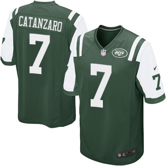 Men's Nike New York Jets #7 Chandler Catanzaro Game Green Team Color NFL Jersey - Ujersey