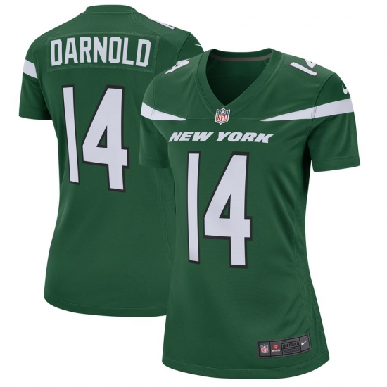 Women's New York Jets #14 Sam Darnold Nike Green Player Game Jersey - Ujersey