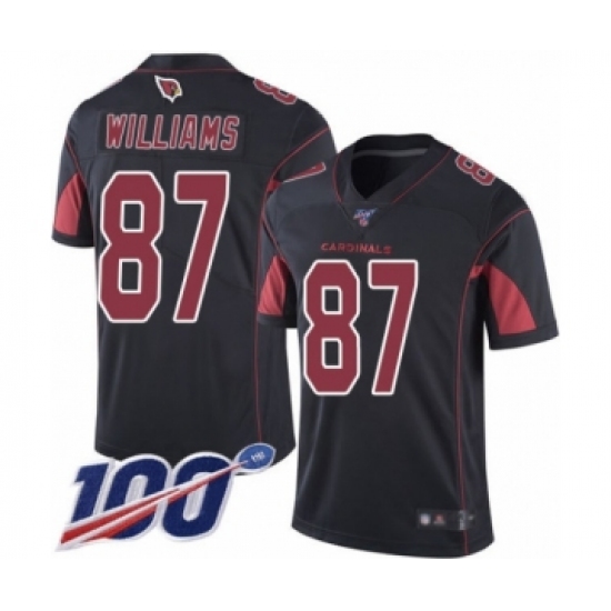 Youth Arizona Cardinals #87 Maxx Williams Limited Black Rush Vapor Untouchable 100th Season Football Jersey - Ujersey