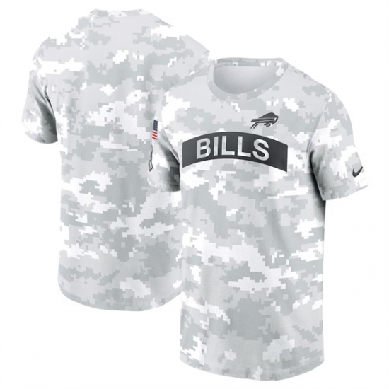 Men's Buffalo Bills 2024 Arctic Camo Salute To Service Performance T-Shirt - Ujersey