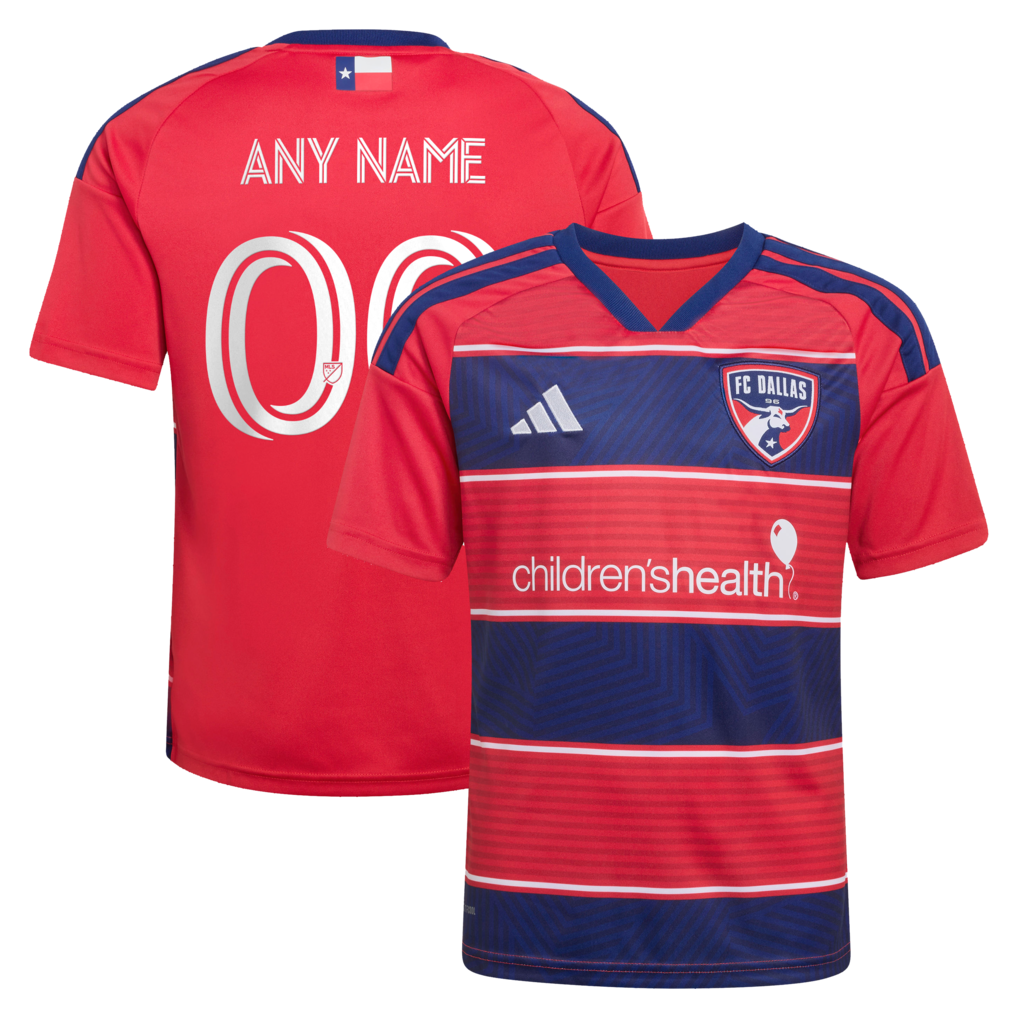 Youth FC Dallas adidas Red 2026 DNA Kit Replica Custom Jersey - Ujersey