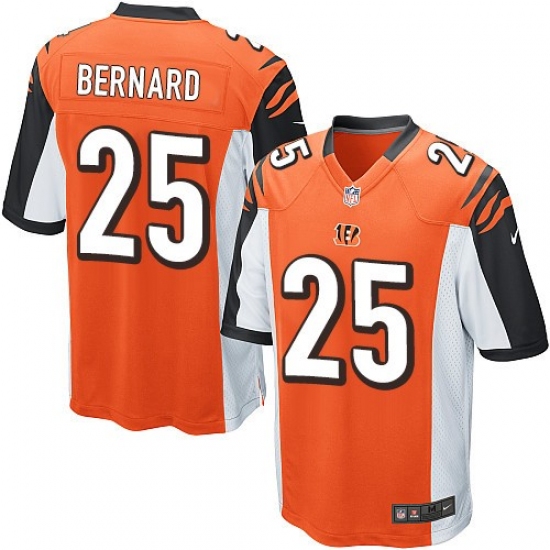 Men's Nike Cincinnati Bengals #25 Giovani Bernard Game Orange Alternate NFL Jersey - Ujersey