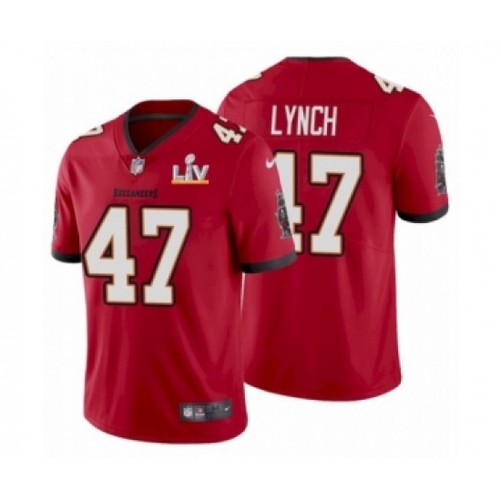 Youth Tampa Bay Buccaneers #47 John Lynch Red 2021 Super Bowl LV Jersey - Ujersey