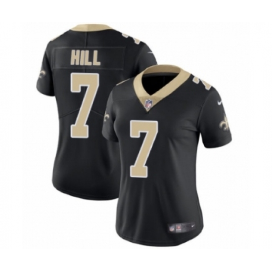 Women's Nike New Orleans Saints #7 Taysom Hill Black Team Color Vapor Untouchable Limited Player NFL Jersey - Ujersey