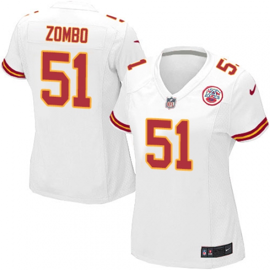 Women's Nike Kansas City Chiefs #51 Frank Zombo Game White NFL Jersey - Ujersey
