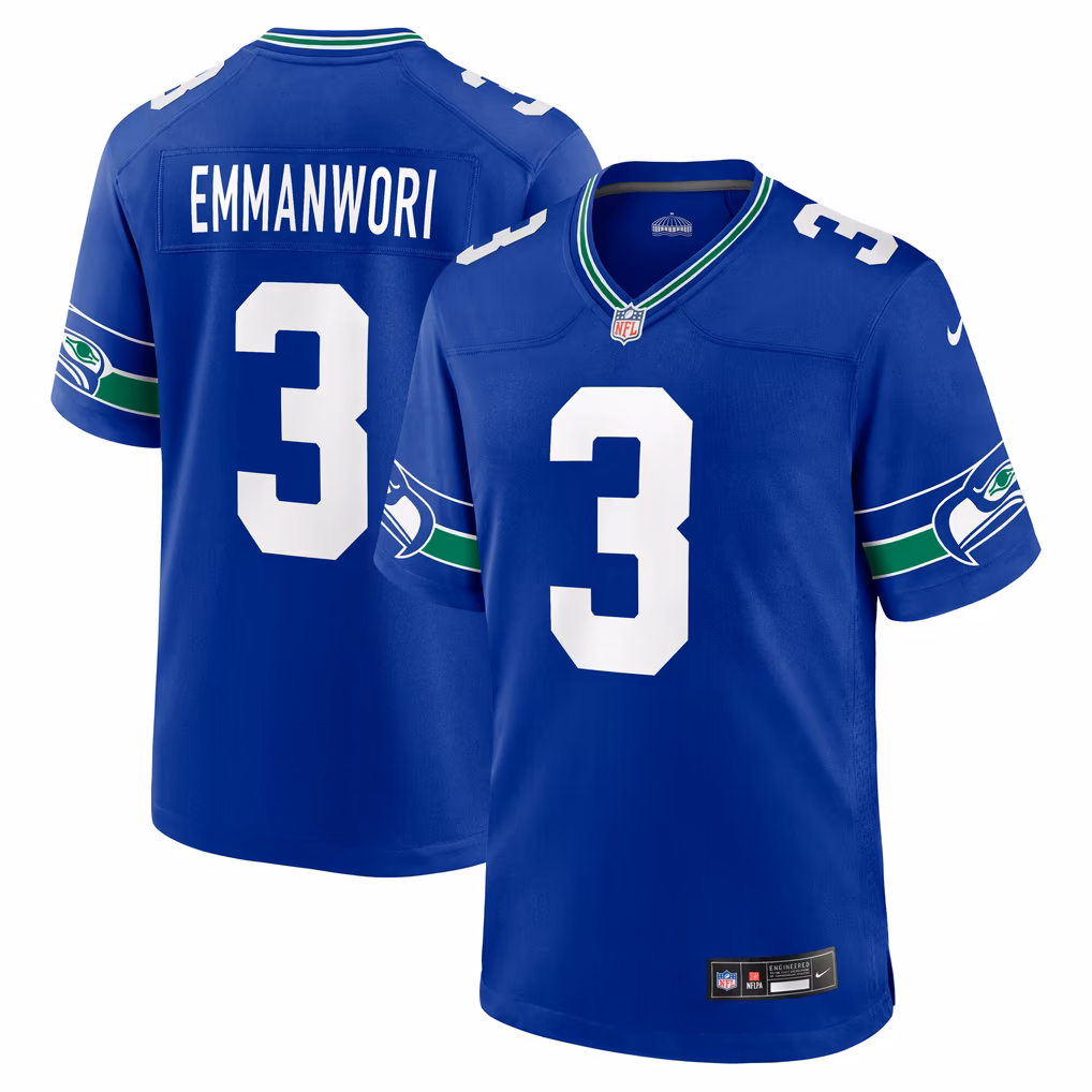 Men's Seattle Seahawks Nick Emmanwori Nike Royal Alternate Game Player Jersey - ujerseystore
