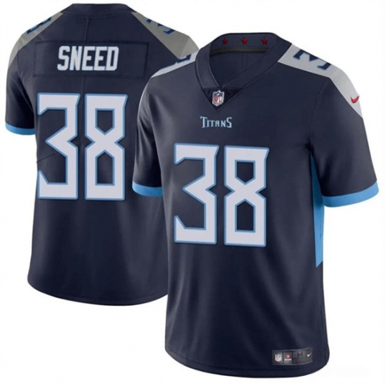 Youth Tennessee Titans #38 L'Jarius Sneed Navy Vapor Limited Football Stitched Jersey - Ujersey