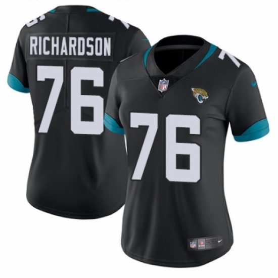 Women's Nike Jacksonville Jaguars #76 Will Richardson Teal Green Team Color Vapor Untouchable Elite Player NFL Jersey - Ujersey