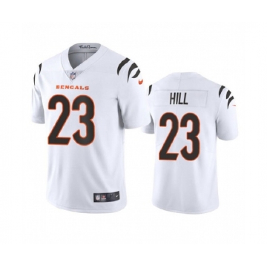 Men's Cincinnati Bengals #23 Daxton Hill White Vapor Untouchable Limited Stitched Jersey - Ujersey