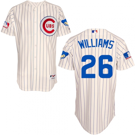 Men's Majestic Chicago Cubs #26 Billy Williams Authentic Cream 1969 Turn Back The Clock MLB Jersey - Ujersey