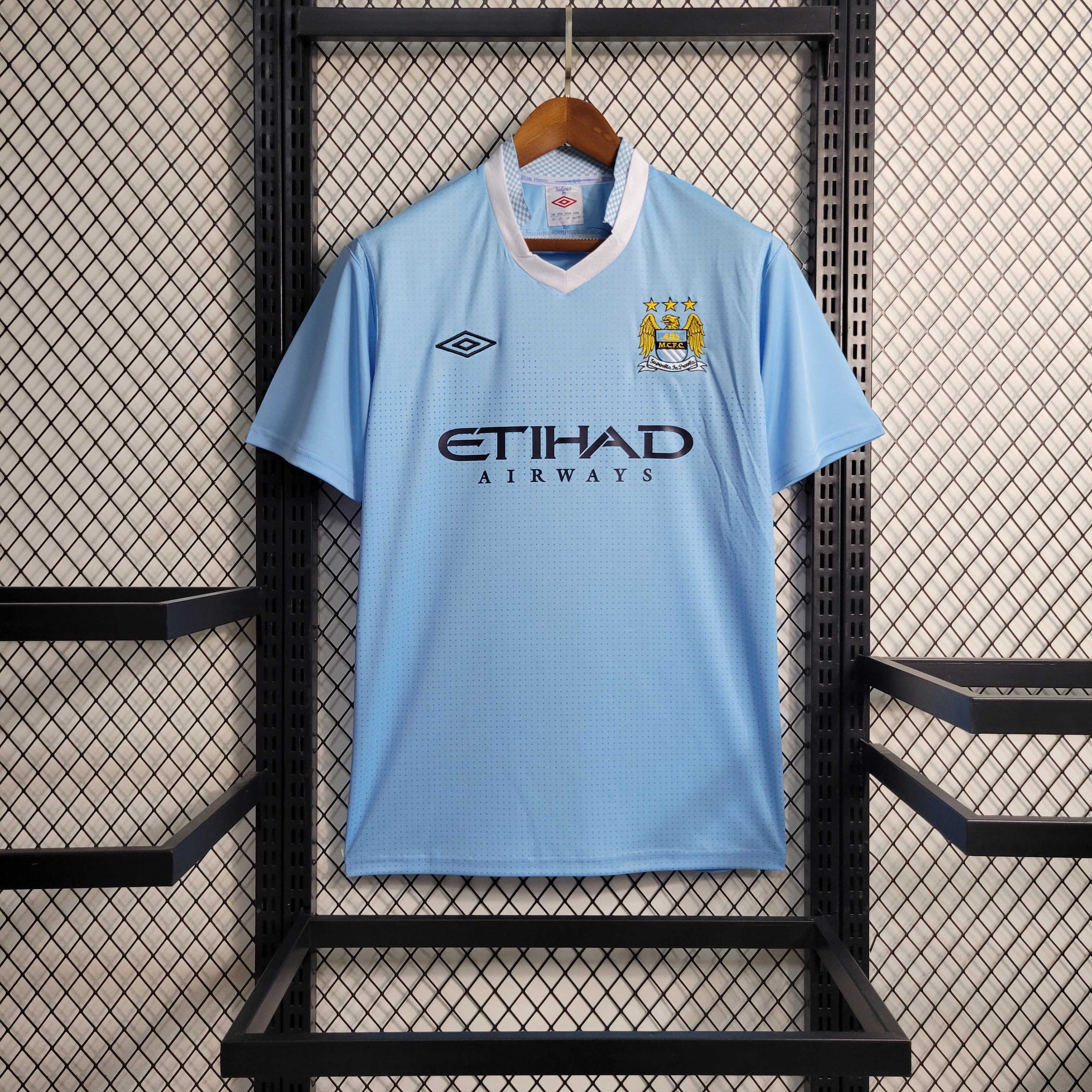 Manchester City Retro Home Football Jersey Shirt 2011/12 - U-jersey