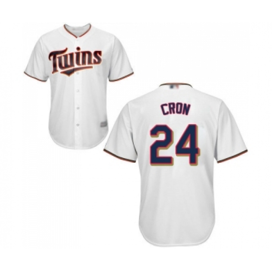 Men's Minnesota Twins #24 C. J. Cron Replica White Home Cool Base Baseball Jersey - Ujersey