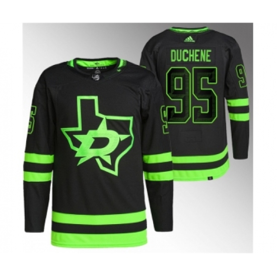 Men's Dallas Stars #95 Matt Duchene Black Stitched Jersey - Ujersey