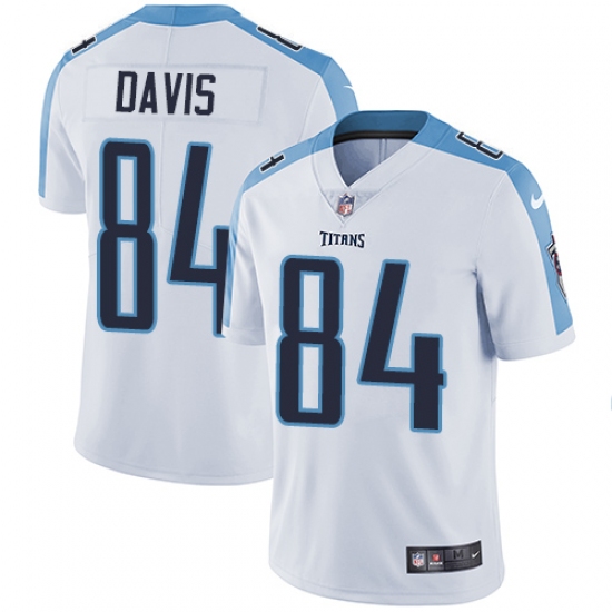 Men's Nike Tennessee Titans #84 Corey Davis White Vapor Untouchable Limited Player NFL Jersey - Ujersey