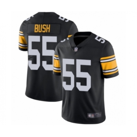 Men's Pittsburgh Steelers #55 Devin Bush Black Alternate Vapor Untouchable Limited Player Football Jersey - Ujersey