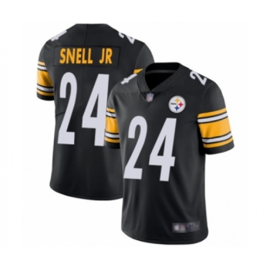 Men's Pittsburgh Steelers #24 Benny Snell Jr. Black Team Color Vapor Untouchable Limited Player Football Jersey - Ujersey