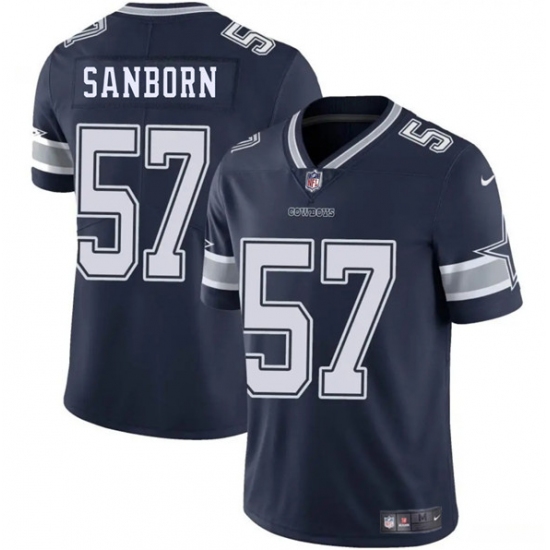 Men's Dallas Cowboys #57 Jack Sanborn Navy 2025 Vapor Untouchable Limited Football Stitched Jersey - Ujersey