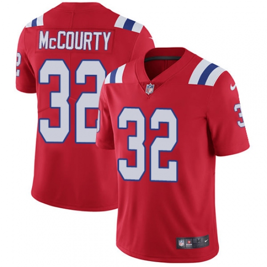 Youth Nike New England Patriots #32 Devin McCourty Red Alternate Vapor Untouchable Limited Player NFL Jersey - Ujersey
