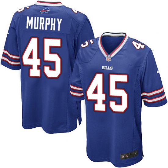 Men's Nike Buffalo Bills #45 Marcus Murphy Game Royal Blue Team Color NFL Jersey - Ujersey