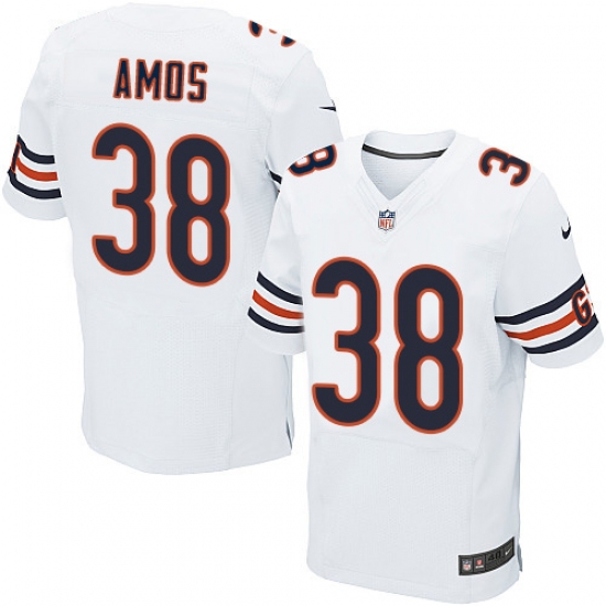 Men's Nike Chicago Bears #38 Adrian Amos Elite White NFL Jersey - Ujersey