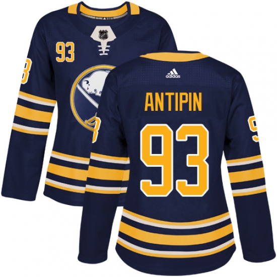 Women's Adidas Buffalo Sabres #93 Victor Antipin Premier Navy Blue Home NHL Jersey - Ujersey