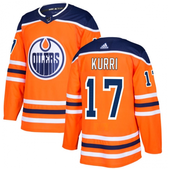 Youth Adidas Edmonton Oilers #17 Jari Kurri Authentic Orange Home NHL Jersey - Ujersey