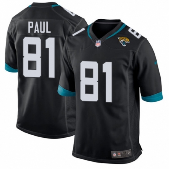 Men's Nike Jacksonville Jaguars #81 Niles Paul Game Teal Green Team Color NFL Jersey - Ujersey