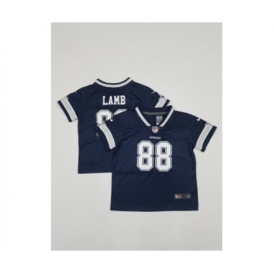Toddlers Dallas Cowboys #88 CeeDee Lamb Navy Blue 2021 Vapor Untouchable Stitched Nike Limited Jersey - Ujersey
