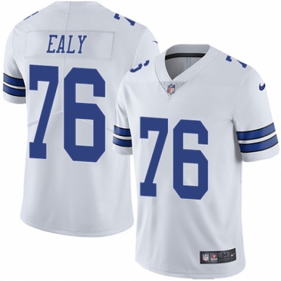 Men's Nike Dallas Cowboys #76 Kony Ealy White Vapor Untouchable Limited Player NFL Jersey - Ujersey