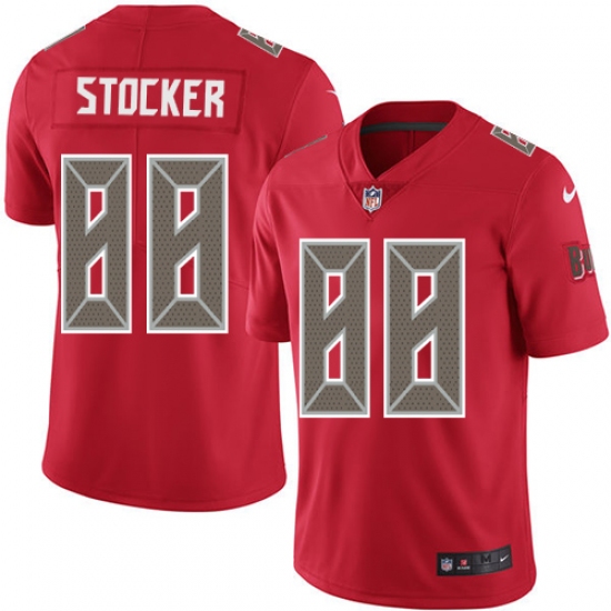 Men's Nike Tampa Bay Buccaneers #88 Luke Stocker Elite Red Rush Vapor Untouchable NFL Jersey - Ujersey