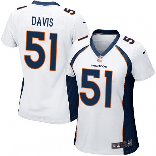 Women's Nike Denver Broncos #51 Todd Davis Game White NFL Jersey - Ujersey