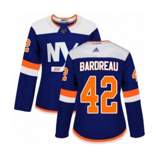Women's New York Islanders #42 Cole Bardreau Authentic Blue Alternate Hockey Jersey - Ujersey