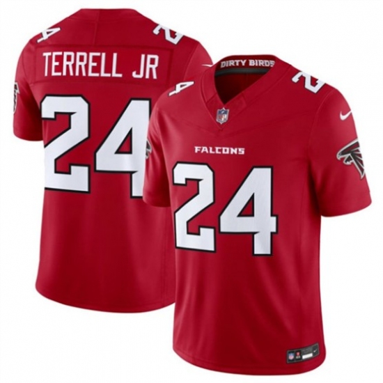 Men's Atlanta Falcons #24 A.J. Terrell Red 2026 New F.U.S.E. Vapor Untouchable Limited Football Stitched Jersey - Ujersey