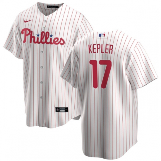 Men's Philadelphia Phillies #17 Max Kepler White 2024 Cool Base Stitched Jersey - Ujersey