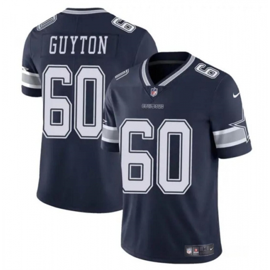 Men's Dallas Cowboys #60 Tyler Guyton Navy 2024 Draft Vapor Untouchable Limited Football Stitched Jersey - Ujersey