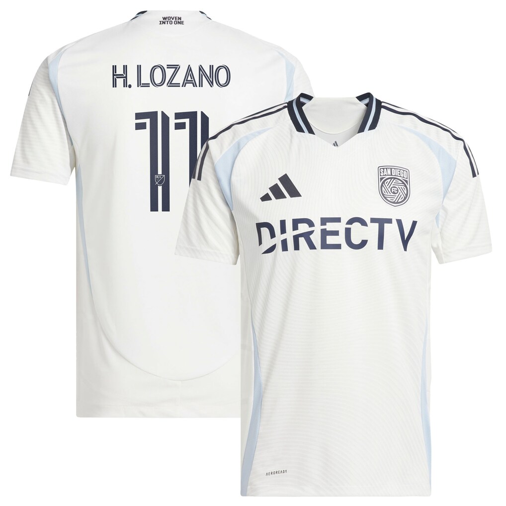 Men's Hirving Lozano adidas White 2025 Woven Into One Replica Player Jersey - Ujersey