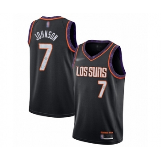 Women's Phoenix Suns #7 Kevin Johnson Swingman Black Basketball Jersey - 2019 20 City Edition - Ujersey