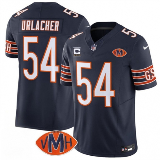 Men's Chicago Bears #54 Brian Urlacher Navy 2025 F.U.S.E. With 4-Star C VMH Vapor Untouchable Limited Football Stitched Jersey - Ujersey