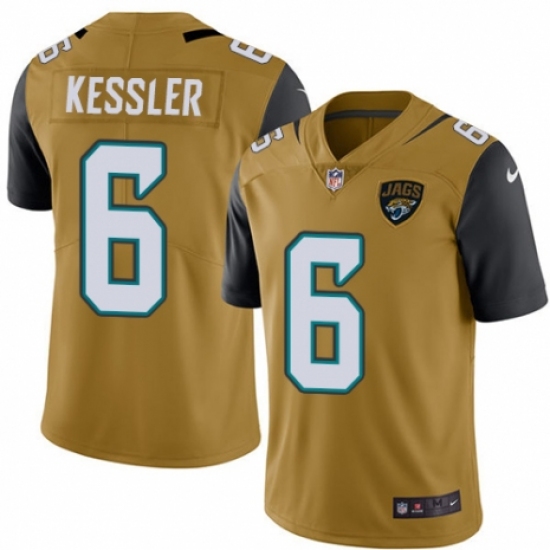 Youth Nike Jacksonville Jaguars #6 Cody Kessler Limited Gold Rush Vapor Untouchable NFL Jersey - Ujersey