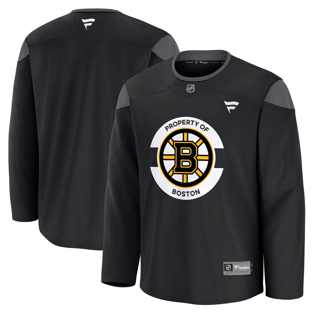 Men's Boston Bruins Fanatics Black Practice Jersey