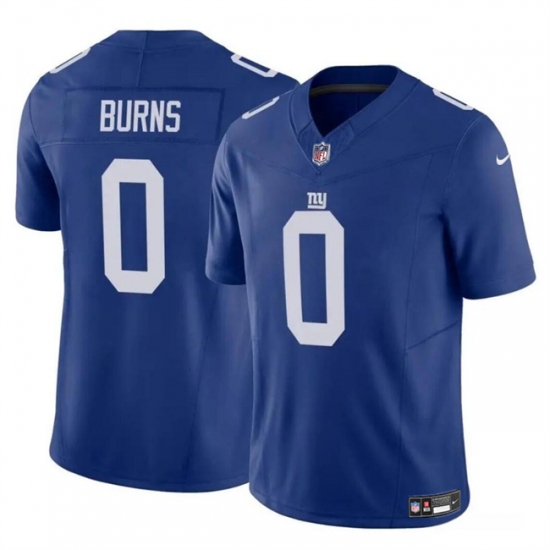 Men's New York Giants #0 Brian Burns Blue 2023 F.U.S.E. Vapor Untouchable Limited Football Stitched Jersey - Ujersey