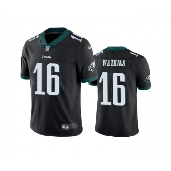 Men's Philadelphia Eagles #16 Quez Watkins 2022 Black Vapor Untouchable Limited Stitched Jersey - Ujersey