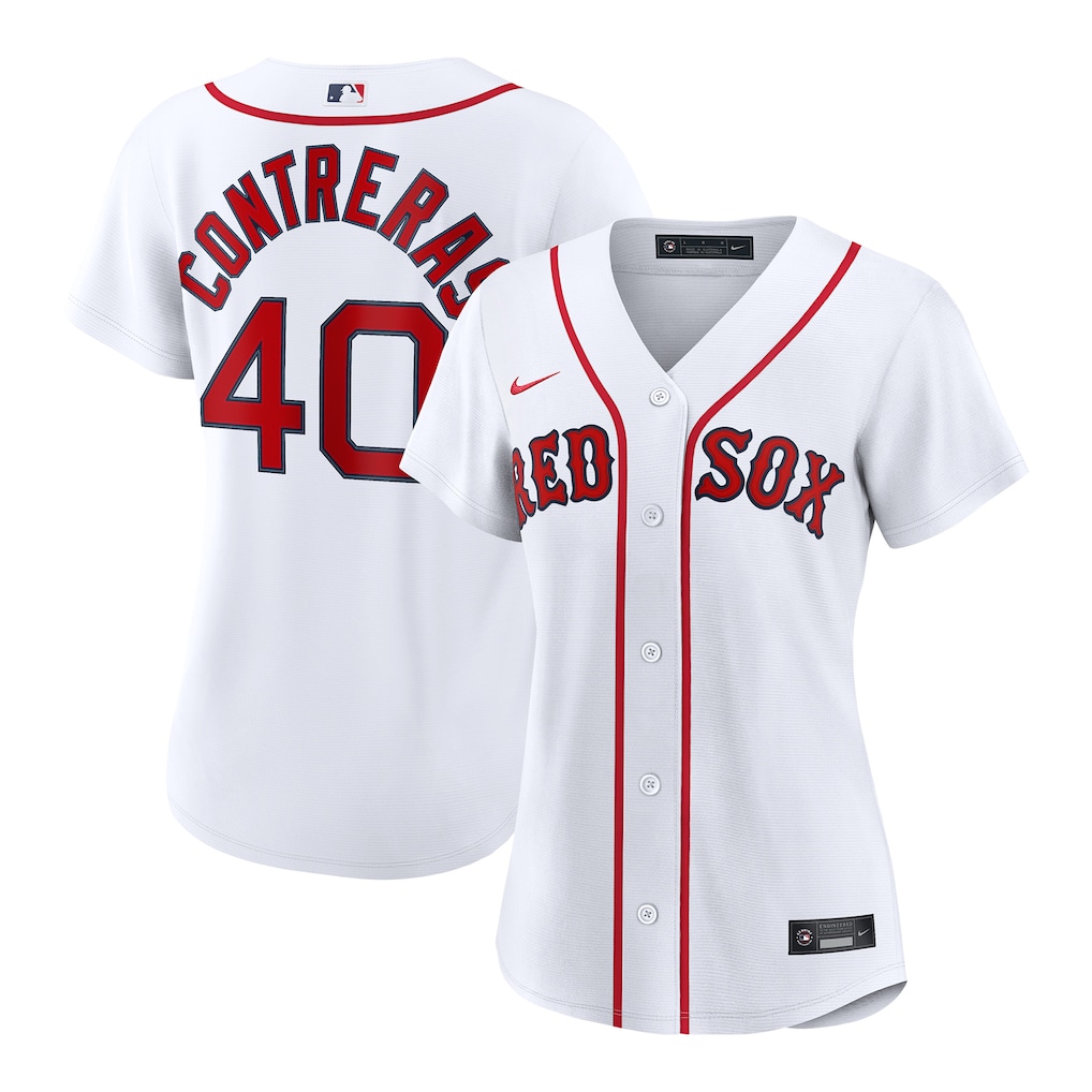 Women's Boston Red Sox Willson Contreras Nike White Home Replica Jersey - Ujersey