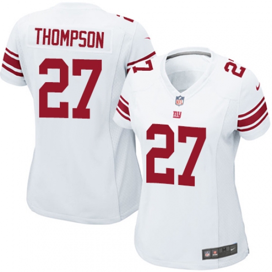Women's Nike New York Giants #27 Darian Thompson Game White NFL Jersey - Ujersey