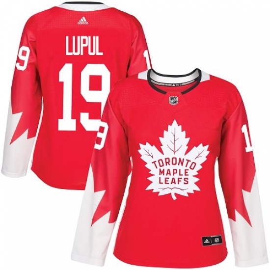 Women's Reebok Toronto Maple Leafs #19 Joffrey Lupul Authentic Red Alternate NHL Jersey - Ujersey