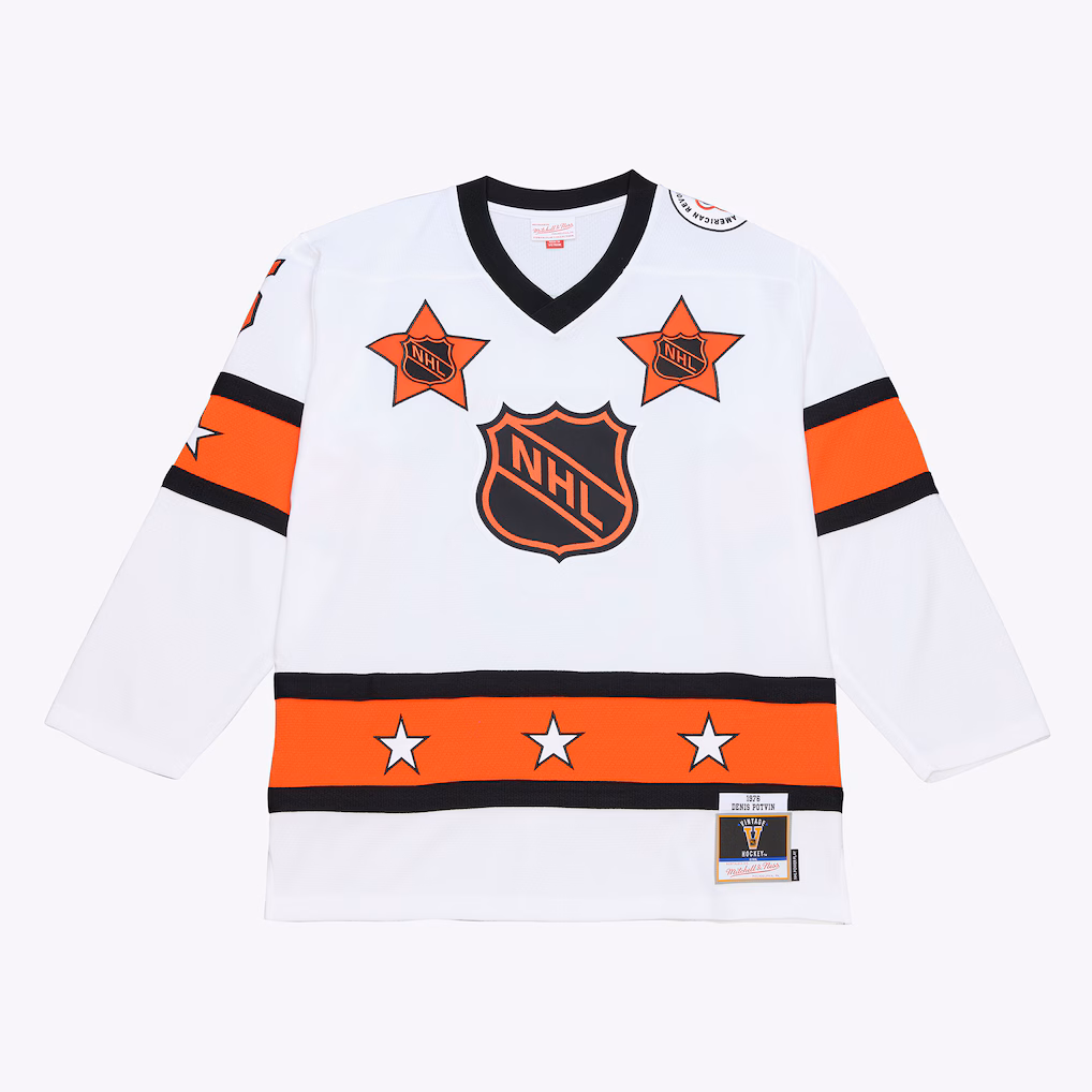Men's Denis Potvin Mitchell & Ness White 1976 NHL All-Star Game Power Play Jersey - Ujersey Shop