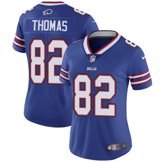 Women's Nike Buffalo Bills #82 Logan Thomas Elite Royal Blue Team Color NFL Jersey