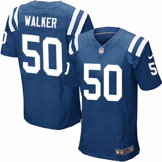 Men's Nike Indianapolis Colts #50 Anthony Walker Elite Royal Blue Team Color NFL Jersey - Ujersey
